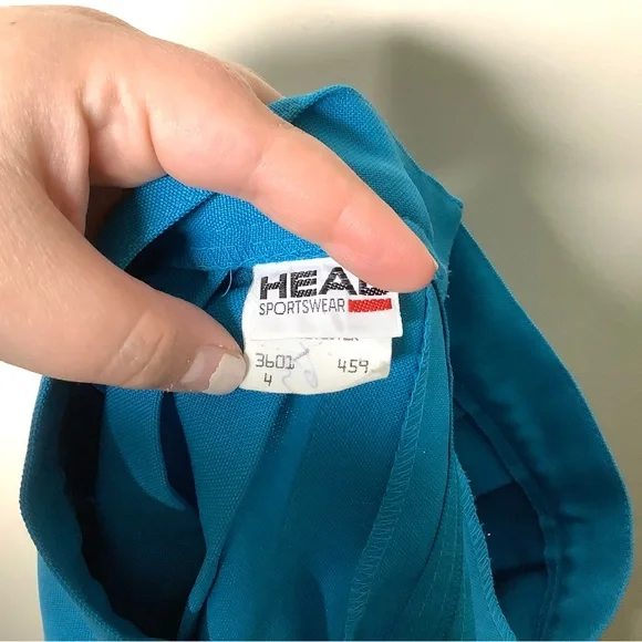 < Vintage HEAD Blue Pleated Tennis Skirt > - Picture 4 of 4